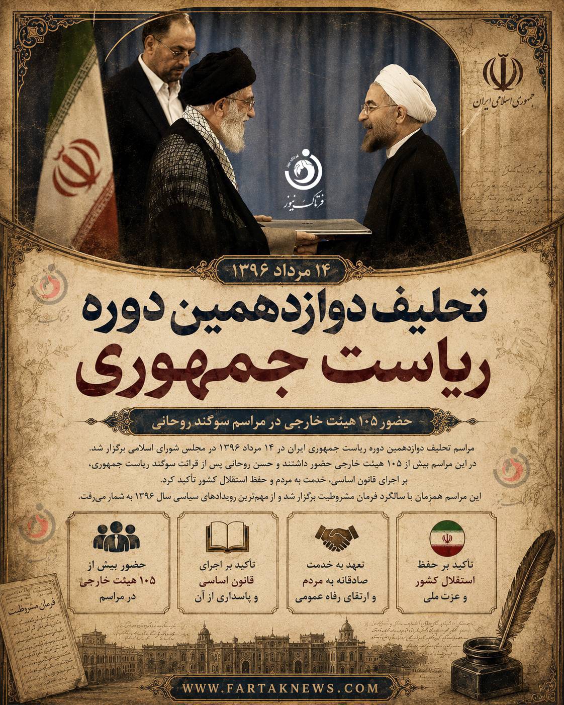 تحلیف دوازدهمین دوره ریاست جمهوری