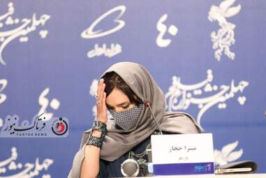  نشست خبری عوامل فیلم سینمایی " بی مادر "-میترا حجار