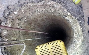 24 ساعت تلاش برای نجات کارگر مقنی از عمق 40 متری چاه + فیلم 