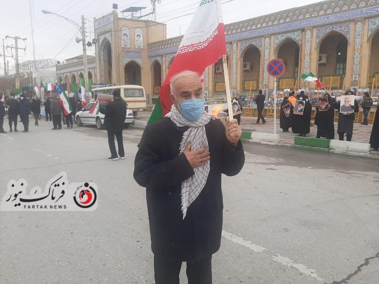 گزارش تصویری/ حضوری پر اقتدار از مردم کرمانشاه در راهپیمایی۲۲ بهمن