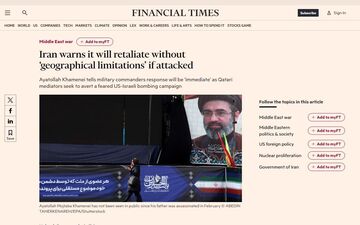 پاسخ قاطع ایران به تهدیدات؛ بازتاب بیانات رهبر انقلاب در رسانه‌های غربی