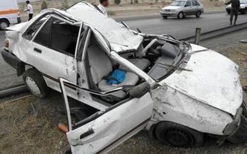 فوت راننده سواری پراید بر اثر واژگونی در آبدانان
