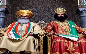 حکایت نادر شاه افشار و محمد شاه گورکانی حاکم هندوستان
