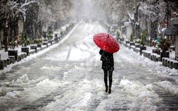 ‌برف و باران در بسیاری از شهرها/کاهش ۱۰درجه‌ای دما در شمال و شمال‌ شرق