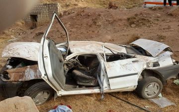 واژگونی پراید در لرستان ۲ کشته و ۳ مجروح برجای گذاشت