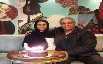 بوسه دختر مهران مدیری بر گونه پدرش/عکس