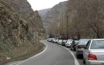  ترافیک نیمه سنگین در مسیر رفت و برگشت محور چالوس