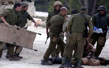 بازداشت ۵ فلسطینی در کرانه باختری توسط نظامیان صهیونیست