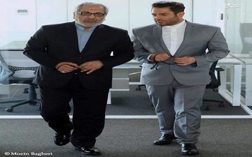 چهره دیدنی «مهران مدیری» در کنار «رضا گلزار» /عکس
