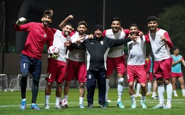 تمرین ملی‌پوشان در دوحه قبل از بازی با سوریه