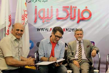 حضور فرهاد جم در غرفه فرتاک نیوز به روایت تصویر