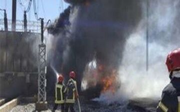 نیروگاه رامین دچار آتش‌سوزی شد