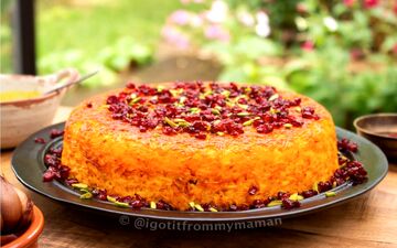 این ته چین متفاوت رو هم امتحان کنید| ته چین مرغ لونگی