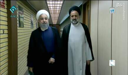 ورود روحانی به صدا و سیما + تصاویر