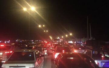 ترافیک فوق سنگین شبانه در جاده‌های مازندران