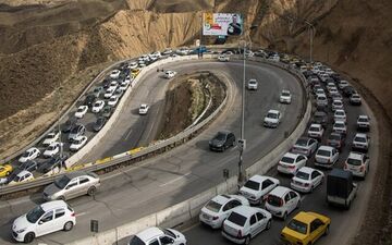 ترافیک پرحجم و روان در محور کندوان