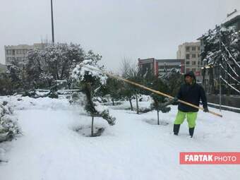 برف در تهران