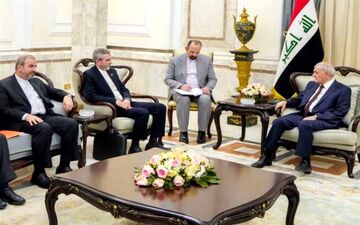 دیدار معاون وزیر خارجه با رئیس جمهور عراق 