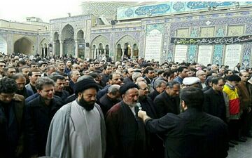  پیکر مرحوم نوربخش در حرم عبدالعظیم(ع) به خاک سپرده شد