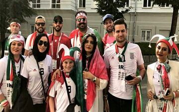 سلبریتی ها در راه استادیوم کازان روسیه