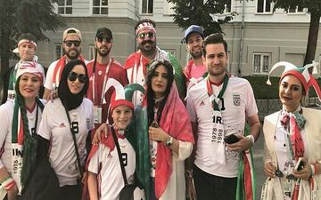 سلبریتی ها در راه استادیوم کازان روسیه