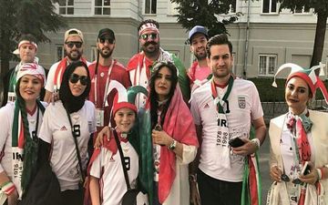 سلبریتی ها در راه استادیوم کازان روسیه