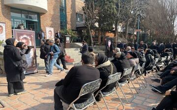 مراسم تشییع شهرام عبدلی در تهران