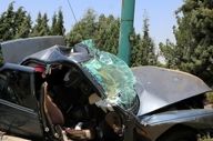 مرگ تلخ راننده و سرنشین پژو 405 در خرم آباد