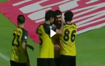 گل اول سپاهان به استقلال خوزستان + ویدئو