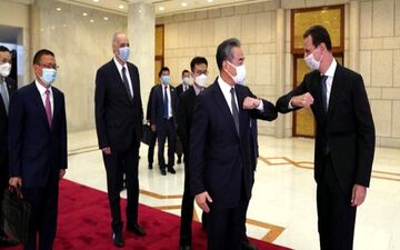 دیدار وزیر امور خارجه چین با رئیس جمهور سوریه 

