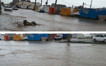 سیل به مناطق زلزله زده سرپل ذهاب رسید