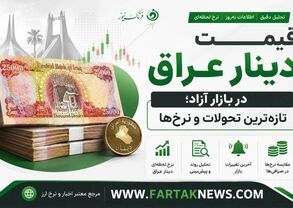 قیمت دینار عراق امروز جمعه ۳۰ مرداد ۱۴۰۵