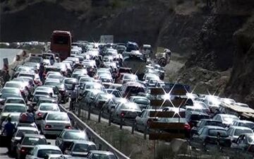 محور کرج به چالوس یک طرفه شد