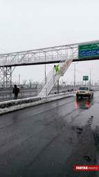 برف در تهران