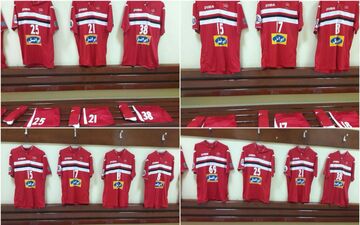  رختکن پرسپولیس پیش از شروع دیدار مقابل الهلال+عکس