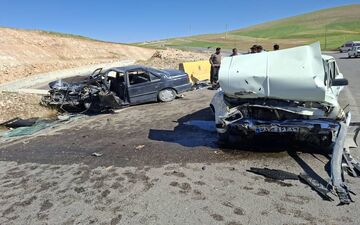 حادثه خونین در باغ صفا؛ ۲ کشته و ۶ زخمی در تصادف نیسان و ال‌۹۰