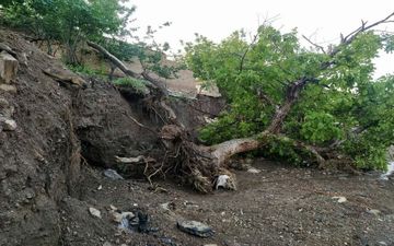 سیلی سنگین سیلاب به روستای سلیمانی فیروزه