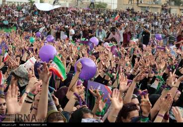 سخنرانی حسن روحانی در مشهد + تصاویر