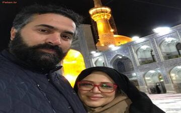 بهاره رهنما و همسرش با ظاهری متفاوت در حرم امام رضا (ع) | عکس