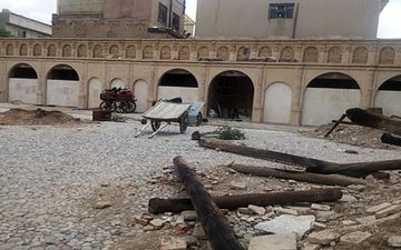 هشدار/عمارت مسعودیه در حال ریزش