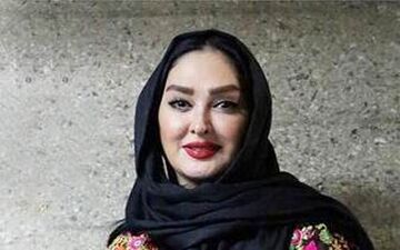  پوشش خاص «الهام حمیدی» در جشن حافظ