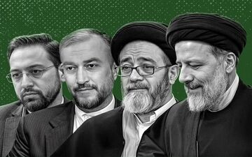 خروج تابوت شهدای خدمت از مصلی تهران + ویدئو