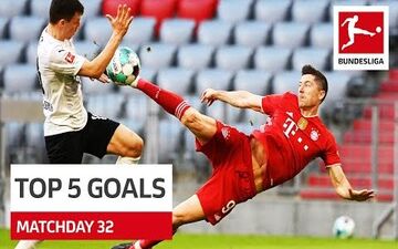 گل های برتر هفته 32 بوندسلیگا 2021 + فیلم