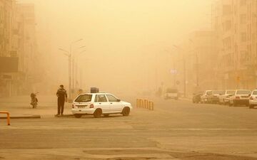 صدور هشدار نارنجی برخاستن گرد و خاک در خوزستان 