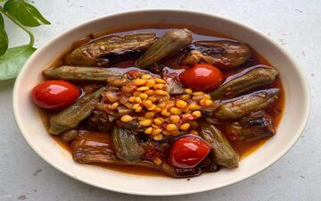 خوراک بامیه  | آموزش گام به گام