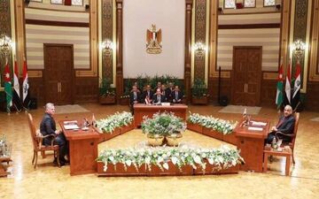 دیدار سه‌جانبه سران مصر، اردن و عراق در قاهره