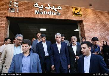 بازگشایی بخش میانی خط ۷ مترو تهران به روایت تصویر 