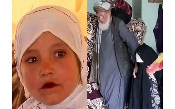 
ازدواج دختر 9 ساله با یک پیرمرد| عروس پا به فرار گذاشت!