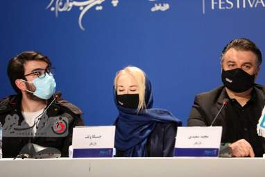 نشست خبری عوامل فیلم " لایه های دروغ " -جسیکا ولف- مجید سعیدی