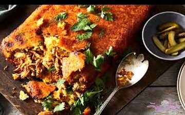 ته چین متفاوت درست کن| آموزش  ته چین گرمساری با گوشت